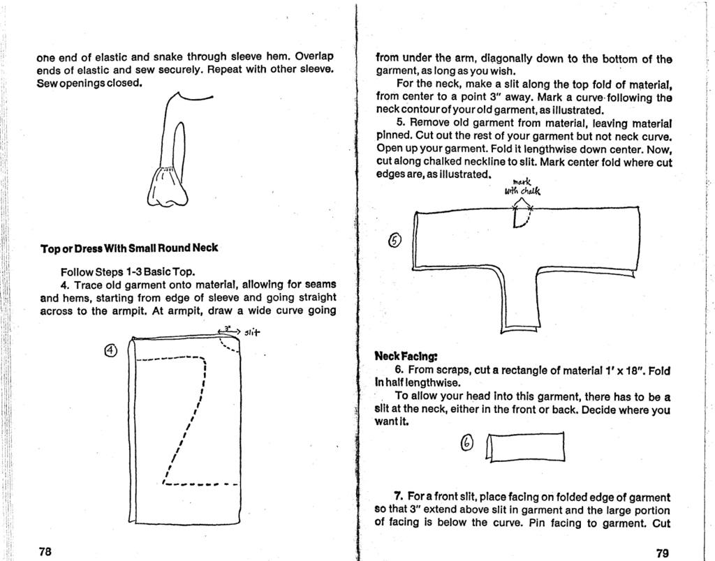 Sewing diagrams