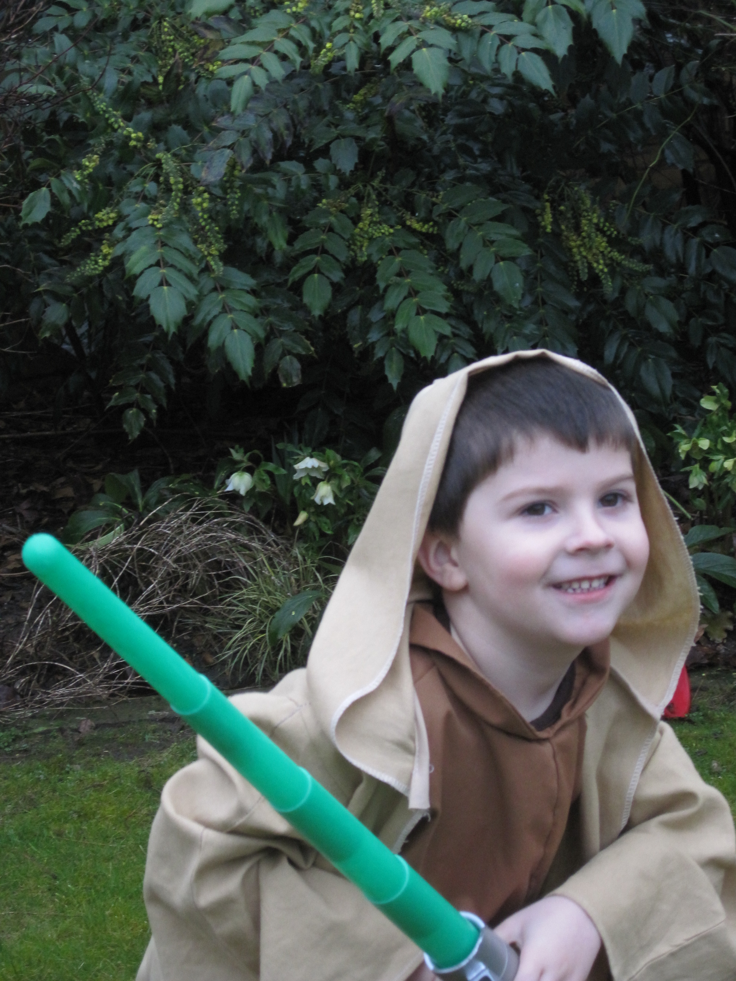 young Adam Daniel as a Jedi
